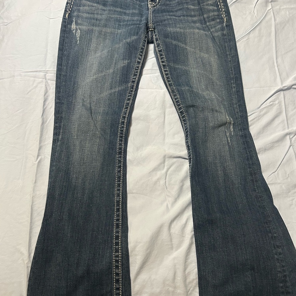 Miss Me Flare Jeans in Classic Blue